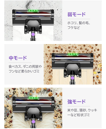 曲がるパイプで楽々掃除！ コードレス掃除機 軽くて使いやすい掃除機！75000Pa ハイパワー吸引 ハンディ掃除機 掃除機 新生活 引っ越し祝い 新築祝い