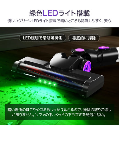 曲がるパイプで楽々掃除！ コードレス掃除機 軽くて使いやすい掃除機！75000Pa ハイパワー吸引 ハンディ掃除機 掃除機 新生活 引っ越し祝い 新築祝い