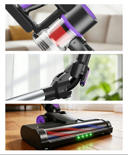 曲がるパイプで楽々掃除！ コードレス掃除機 軽くて使いやすい掃除機！75000Pa ハイパワー吸引 ハンディ掃除機 掃除機 新生活 引っ越し祝い 新築祝い