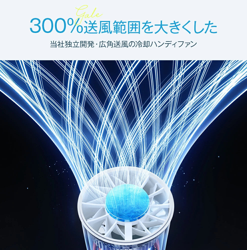 冷却ハンディファン 卓上扇風機 6000mAhバッテリー ハンディーファン ポータブル扇風機 瞬間冷感 USB充電式 夏対策 猛暑 涼しい おしゃれ 御歳暮 ギフト